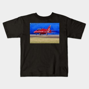 Red on Blue Kids T-Shirt